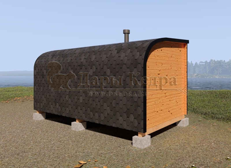 Баня «Парус» из кедра 5х2,2 м